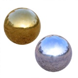 UShodor Pack of 2, Stainless Steel Gazing Globe Mirror Ball Sphere . $15 MSRP