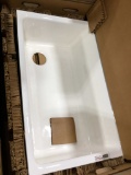 White Tub with Drain Hole. $230 MSRP