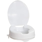 AquaSense Raised Toilet Seat with Lid, White, 4-Inches. $69 MSRP