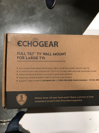 ECHOGEAR Full Motion Articulating TV Wall Mount Bracket .79 MSRP