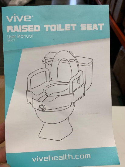 Vive Toilet Seat Riser with Handles,$59 MSRP