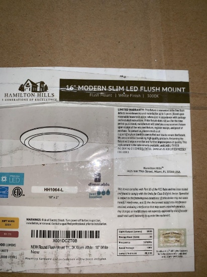 New Round Flush Mount Thin Ceiling Light | LED,$65 MSRP