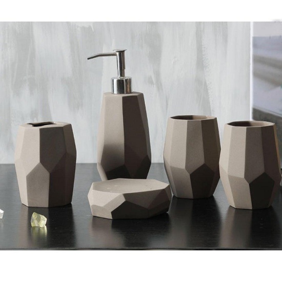 Item name:...5-Piece Ceramic Bathroom Accessories Sets Complete Soap Dish,$188 MSRP