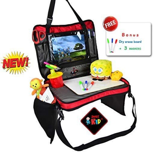 ...Kids Travel Tray Detachable 4 in 1 Portable Backseat Lap Tray Car Seat , $22 MSRP