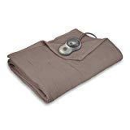 Sunbeam Quilted Fleece Heated Blanket,$64 MSRP