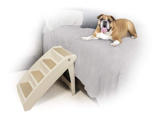 PetSafe Solvit PupSTEP Plus Pet Stairs, X-Large, Foldable Steps for Dogs and Cats,$59 MSRP
