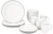 AmazonBasics 16-Piece Cafe Stripe Dinnerware Set,$29 MSRP