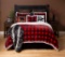 Carstens Lumberjack Red Plaid Plush Bedding Set, Twin, $169 MSRP