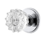 AMG and Enchante Accessories Classic Tulip Crystal Door Knobs with Lock,$39 MSRP