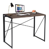 Writing Computer Desk Modern Simple Study Desk Industrial Style Folding Laptop Table,$54 MSRP