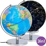 LYNICESHOP World Globe - 3 in 1 Interactive Globe with Constellat, $45 MSRP