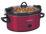 Crock-Pot 6-Quart Cook & Carry Oval Manual Portable Slow Cooker, Red ,$33 MSRP