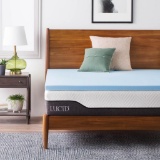 LUCID 2 Inch Gel Infused Memory Foam Mattress Topper California King ,$99 MSRP