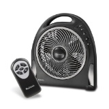 Holmes 12-Inch Fan | Blizzard Rotating Fan with Remote Control, Black, $36 MSRP