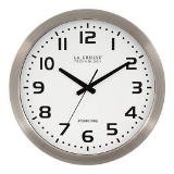 La Crosse Technology 16 Inch Stainless Steel Atomic Clock,$32 MSRP