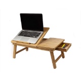 Mind Reader Laptop Lap Desk Flip Top with Drawer, Foldable Legs, Breakfast Tray, Brown ,$22 MSRP