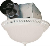 Air King Decorative Round Quiet Exhaust Bath Fan with Light,$69 MSRP