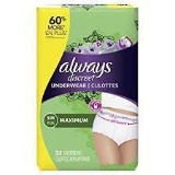 Always Discreet Underwear,$24 MSRP