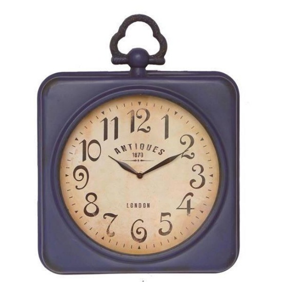 Vintage Square Clock,$69 MSRP