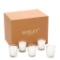 ...Hosley Set of 24 Unscented Clear Glass Wax Filled Votive Candles,$19 MSRP
