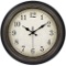 ...45Min 14-Inch Round Classic Clock,Wall Clock (Black-Gold) ,$21 MSRP