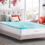 Linenspa 2 Inch Convoluted Gel Swirl Memory Foam Mattress Topper,$39 MSRP