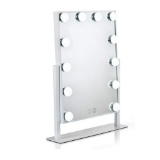 Waneway lighted vanity mirror with dimmable LED bulbs