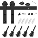 Heavy Duty Sturdy Sliding Barn Door Hardware Kit -Smoothly and Quietly -Easy to install ,$38 MSRP