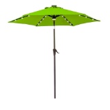 FLAME&SHADE Round Solar Power LED Lights Patio Umbrella,$89 MSRP