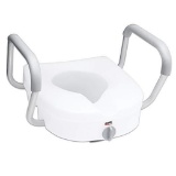 Carex E-Z Lock Raised Toilet Seat with Handles,$42 MSRP