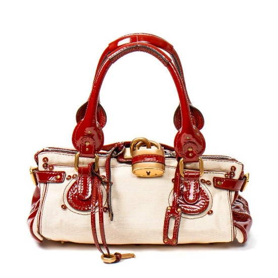 Chloe Paddington Havana Brown/Light Beige Handbag