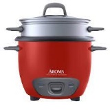 Aroma Red 14-cup Rice Cooker,$19 MSRP