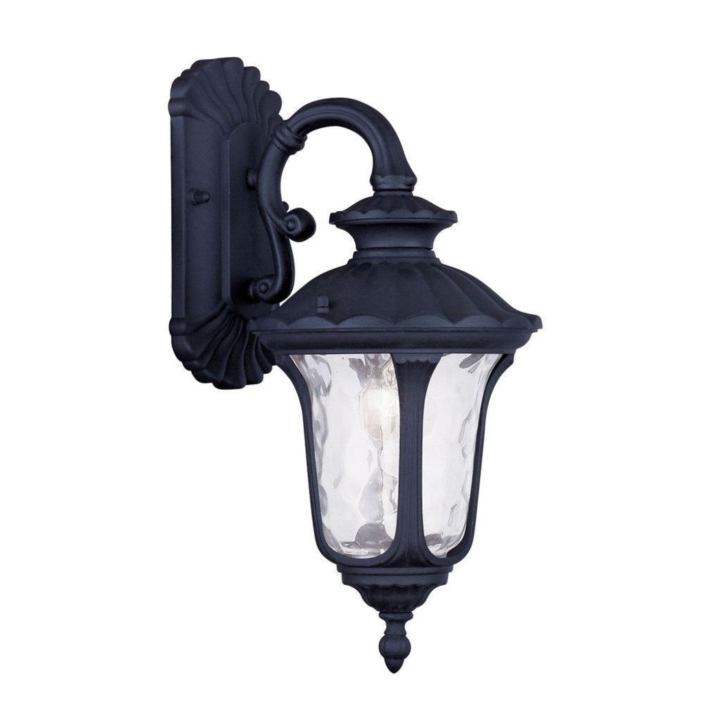 Home Decorators Collection Wilkerson 1-Light Black Outdoor Wall Mount