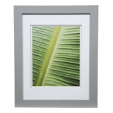 WIDE GREY W/ WHITE DOUBLE MAT TO 8X10 FRAME,$27 MSRP