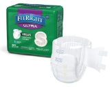 FitRight Ultra Adult Diapers, Disposable Incontinence Briefs,$49 MSRP