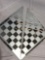Black and Frosted Glass Chess Set with Mirror Board, $49 MSRP