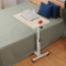 Tilting Overbed Table with Wheels Rolling Laptop Table Overbed Desk (WhiteMaple) $50 MSRP