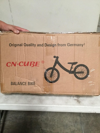 CN CUBE balance bike, $55 MSRP