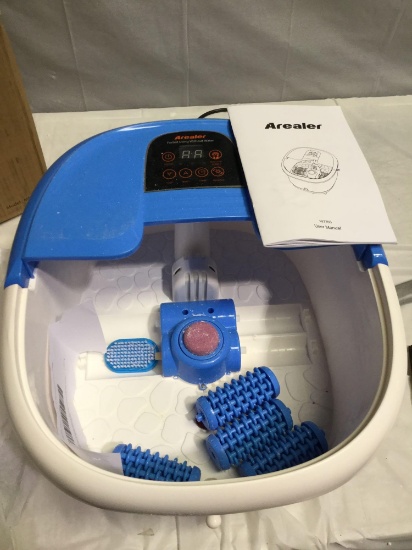 Arealer Foot Spa Bath Massager with Automatic Foot Massage Rollers & Temperature Control, $89 MSRP
