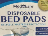 Medokare Disposable Incontinence Bed Pads - Hospital Grade 1500ml Super Absorbent, $30 MSRP