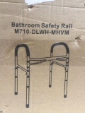Vaunn Deluxe Bathroom Safety Toilet Rail - Adjustable Toilet Safety Frame, $49 MSRP