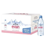 evian Natural Spring Water Bottles 24 counts $35 MSRP