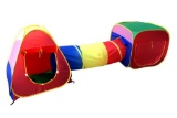 Cubby-Tube-Teepee 3pc Pop-up Play Tent Children Tunnel Kids Adventure Station $30 MSRP