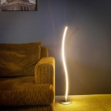 Brightech Wave LED Floor Lamp Dimmable Urban Tall Standing Contemporary Modern Light $45 MSRP