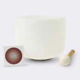 TOPFUND Quartz Crystal Singing Bowl C Note Root Chakra, O-ring and rubber mallet Included?,$ 82 MSRP