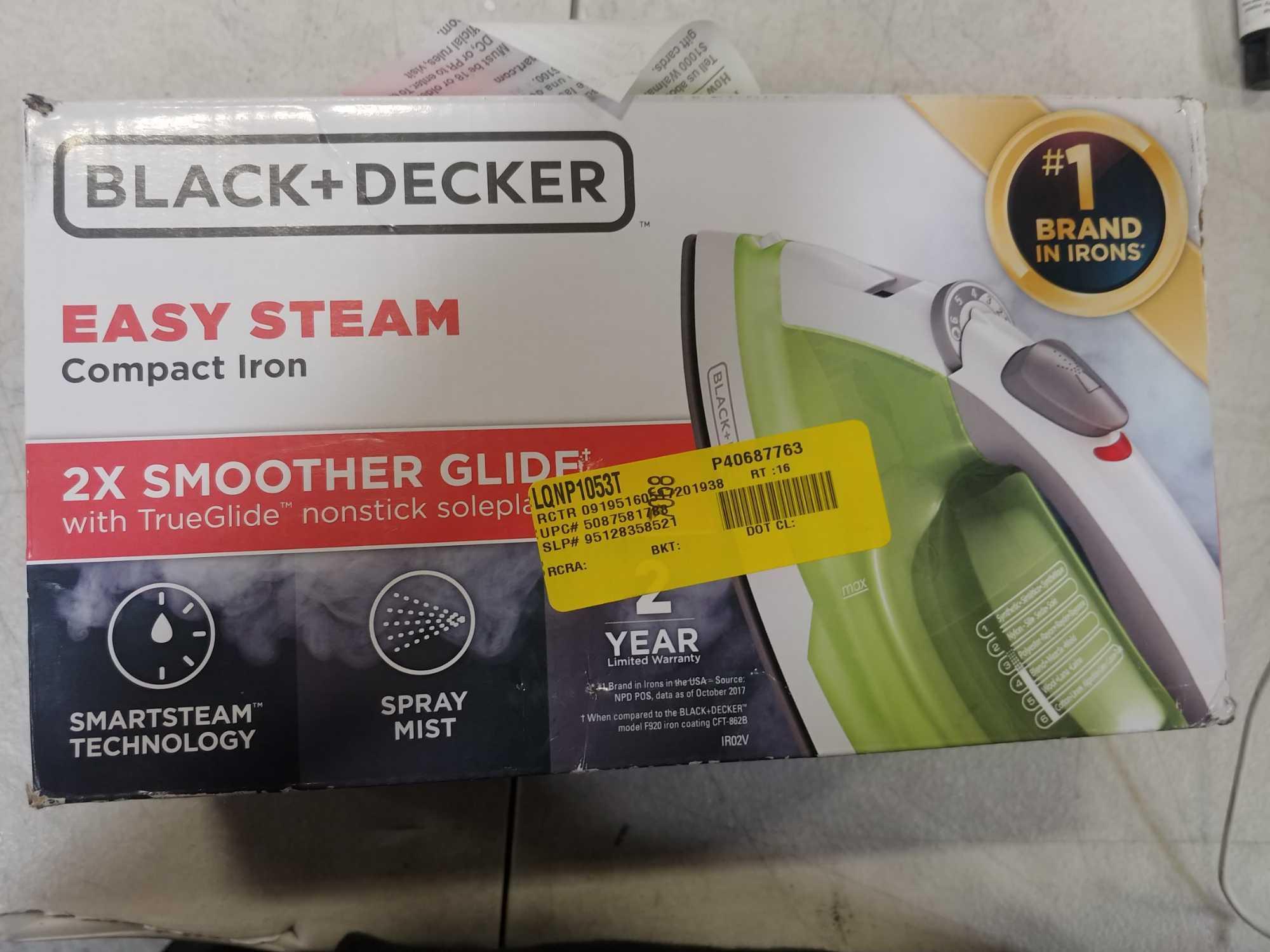 Black + Decker Easy Steam Compact Iron, IR02V?,$