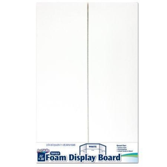 Artskills White Foam Trifold,$5 MSRP