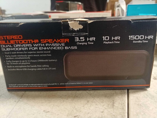 blackweb premium bluetooth dual passive subwoofers portable speaker