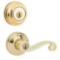 Kwikset Lido Polished Brass Exterior Entry Door Lever, $57 MSRP