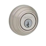 Kwikset 980 Series Single Cylinder Satin Nickel Deadbolt Featuring SmartKey Security?, $36 MSRP